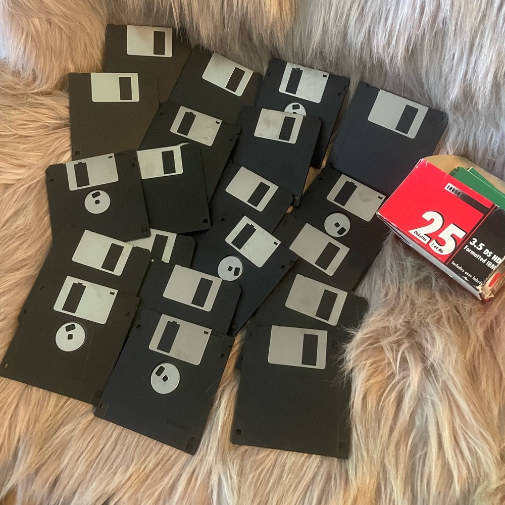NEW open-box: 3.5 DS HD Floppy Diskettes Set of 25- 1.44MB IBM Formatted